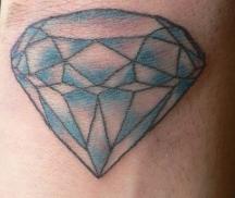 Picture of Blue diamond Wrist Tattoos.JPG