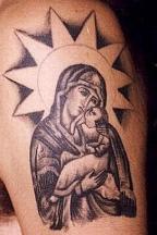 Virgin Maria tattoo