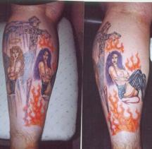 Angle & Devil tattoo