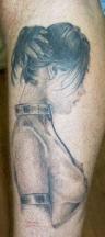Naked girl tattoo