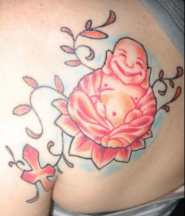 Happy Orange red Buddhist Tattoo.PNG