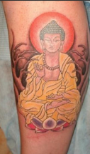 Yellow dressed Buddhist Tattoo.PNG