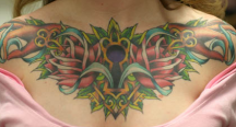 Chest tattoo with full of flowers.PNG