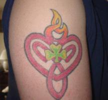 celtic heart tattoo