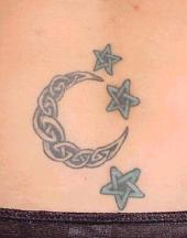 celtic moon tattoo
