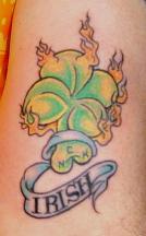 irish shamrock tattoo