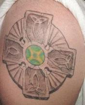 celtic cross design tattoo