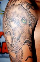angry Octopus tattoo