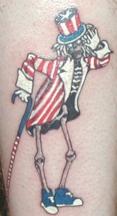 skeleton tattoo