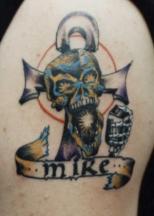 skull cross tattoo