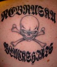 tribal skull tattoo