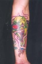 mad clown tattoo