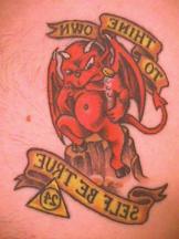 red demon tattoo