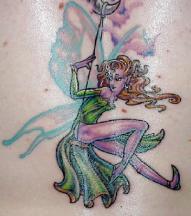 Butterfly fairy tattoo