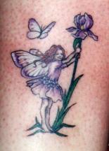Fairy in the nature tattoo