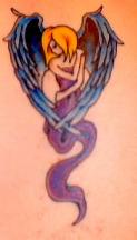 Sad fairy tattoo