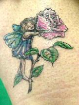 Sleepy fairy tattoo