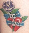 Heart & rose tattoo