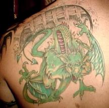 dragon with wings tattoo
