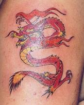 Powerful dragon tattoo