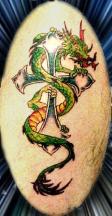 Red dragon tattoo