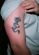 Small dragon tattoo