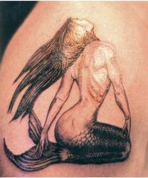 Wizard and Mermaid Tattoos