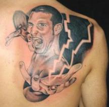 Tattoo of a man
