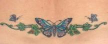 natural looking butterfly tattoo