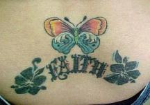 cute butterfly image tattoo