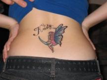 flying butterfly tattoo pic