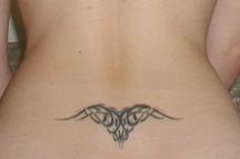 cute lower back tattoo photo