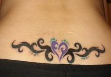 tribal heart tattoo pic