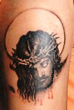 Jesus on cross tattoo