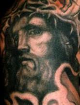 Jesus portrait tattoo