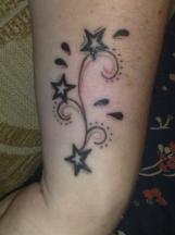 Tattoo wrist with  stars and others.JPG